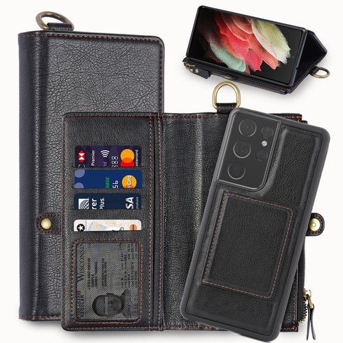 Custodia portafoglio pelle - , zip